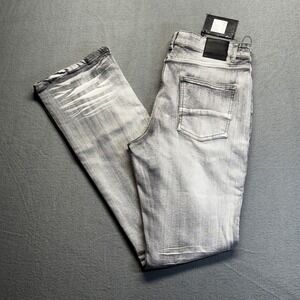 Spark Mens Premium Denim Studio Collection Flare‎ Fit Gray Jeans 36x36 NWT